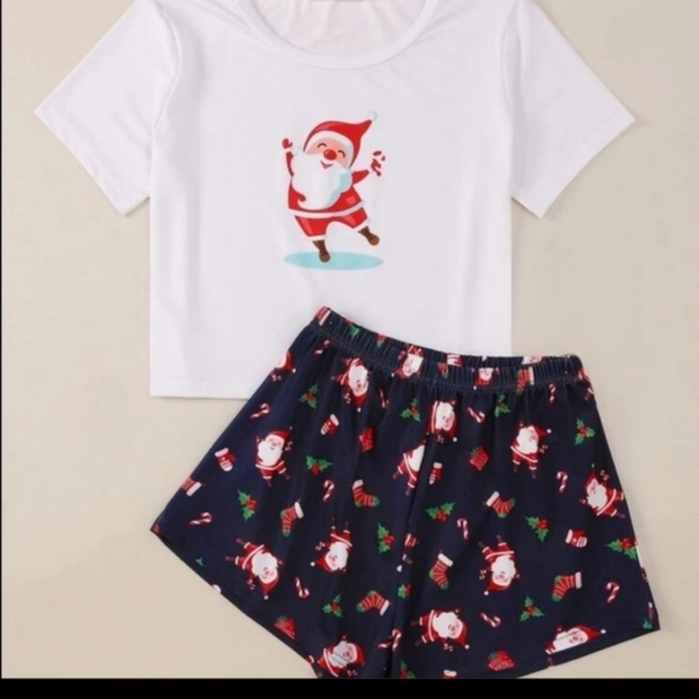 Christmas Santa Pajamas Set